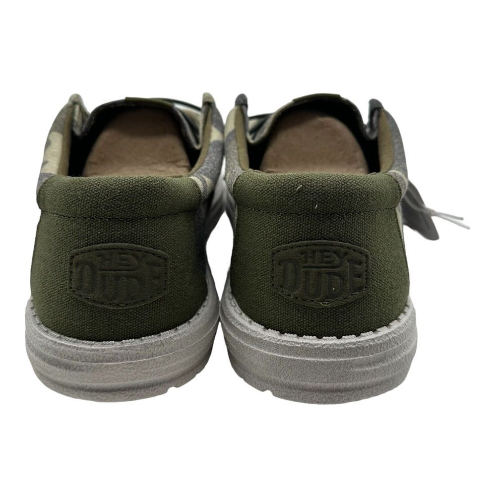 Hey Dude Wally Washed Camo Shoes Men's Size 12 Slip On Loafers - Brand New - Picture 7 of 9